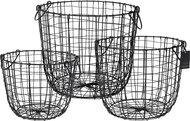 H&L Metal storage basket, set of 3 - Storage Basket