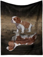 Excellent Microplush warm blanket 150 × 200 cm Cavalier king Charles spaniel - Blanket