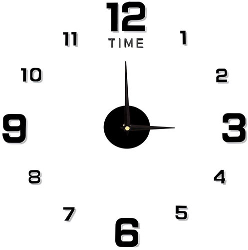 Verk 27062 Design 3D sticker clock 130 cm black - Wall Clock - Main image