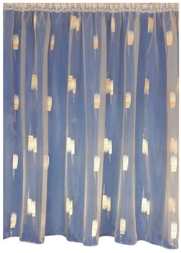 4sleep Luxury voile curtain 145 × 300 cm, brown with pattern - Curtain - Main image