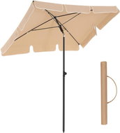 Houseland Garden parasol with protective cover Royal 200 × 125 cm, beige - Sun Umbrella