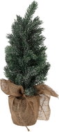 H&L Umělý vánoční stromek Borovice v květináči 20 × 20 × 45 cm, zasněžené větvičky - Christmas Tree
