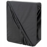 Ruhhy 24926 Cotton stretch sheet 180 × 200 cm, grey - Bedsheet