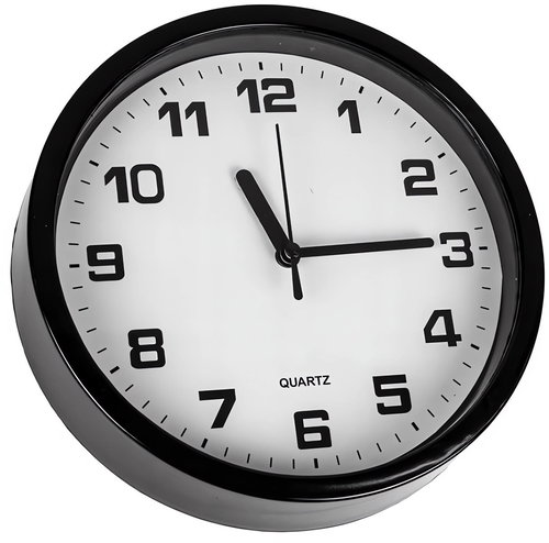 Verk 27067 Wall clock analogue 20 cm, black - Wall Clock - Main image
