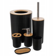 Ruhhy 24636 Bathroom set 6 pcs, black - Bathroom Accessory Set