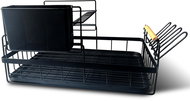 Retoo Two-tier dish drainer, black - Draining Board
