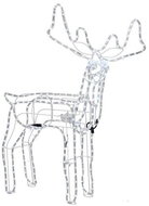 Christmas lighted reindeer with moving head 1,15 m - Cold white - Christmas Lights