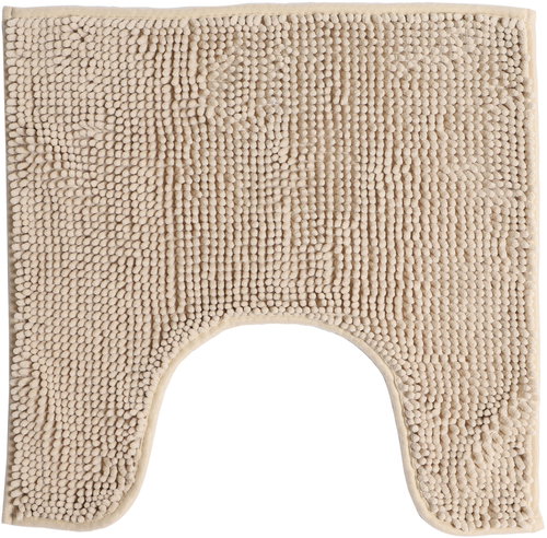 DOCHTMANN WC Pad 49 × 49 cm, beige - Toilet Mat - Main image