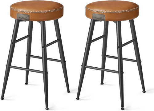 Houseland Set of 2 bar chairs Vasagle Bela caramel, brown - Bar Stool - Main image