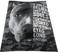 Excellent Microplush Warm Blanket 130 × 150 cm - American Pit Bull Terrier Head - Blanket