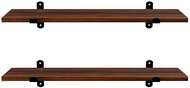 Houseland Murali shelf set 2 pcs 60 × 20 cm, brown - Shelf