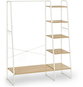 Clothes Hanger Houseland Clothes rack with shoe rack Vasagle Greya, white - Stojan na oblečení