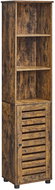 Houseland Bathroom cabinet Vasagle Matheo, brown/black - Bathroom Cabinet