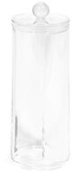 Compactor Dispenser for cotton swabs, clear plastic - Storage Jar