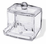 Compactor Cotton bud dispenser with lid, clear plastic - Storage Jar
