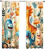 Excellent Finished children's curtains 150 × 166 cm - Dinosaurs - Drape