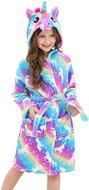 Excellent Warm robe rainbow ombré size 116 - Unicorns in the galaxy - Bathrobe