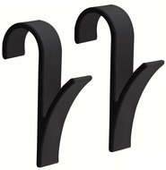 Verk 01756 Hanging hook for bathroom 2 pcs, black - Bathroom Hook