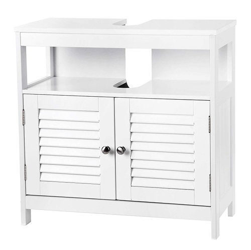 Houseland CHANTELLE washbasin cabinet, white - Bathroom Cabinet - Main image
