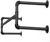 Houseland Wall clothes hanger, black - Coat Hanger