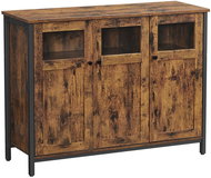 Houseland Storage cabinet Vasagle EDUO, brown/black - Cabinet