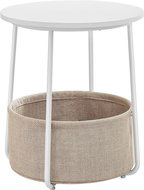 Houseland Storage table Vasagle Moris, white/brown - Side Table