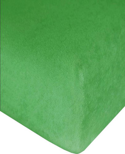 4sleep Non-permeable terry sheet with elastic 80 × 180 cm, green - Bedsheet - Main image
