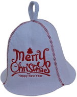 NATUR Sauna cap Christmas, felt, white - Sauna Hat