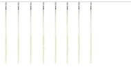 ISO 19930 Vánoční osvětlení Rampouchy 288 LED, 50 cm, IP44, 230V teplá bílá - Vánoční osvětlení