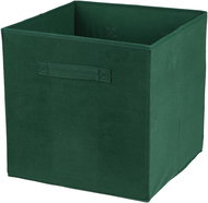 DOCHTMANN Callax box, storage box corduroy, dark green 31 × 31 × 31 cm - Storage Box