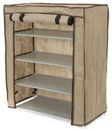 Compactor Oxford Textile shoe rack, 4 tiers, 59 × 29 × 72 cm beige - Shoe Rack