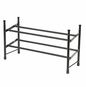 Compactor Stilito Dvoupatrový botník, 6-12 párů bot, rozšířitelný 62-117 × 23 × 35 cm - Botník