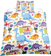 Excellent 3-piece bedding set 135 × 200 cm Dinosaurs - Children's Bedding