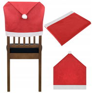 ISO Vánoční potahy na židli 6 × + ubrus Santa Claus 172  × 130 cm - Potah na židle