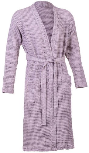 Tutti Terry Waffle Kimono Robe 400 gsm Purple - Bathrobe - Main image
