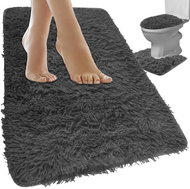 Ruhhy Bathroom rug - set, grey - Bath Mat