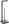 Black toilet paper holder, 64,5 cm, Natureo