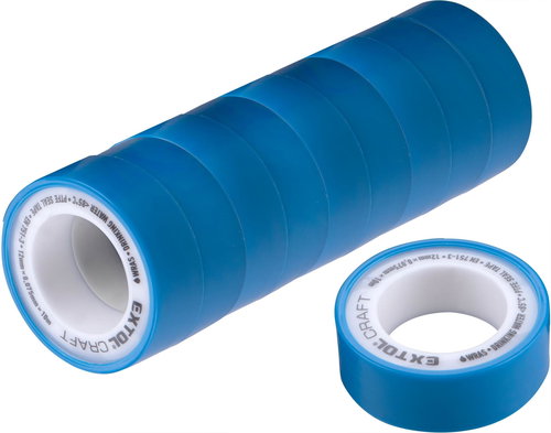 EXTOL CRAFT 47531 Teflon sealing strips, set of 10, 12 mm × 10 m - Sealing Tape - Main image