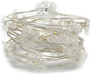 Aca Lighting Flakes, warm white, 200 cm, IP20, 2 × AA - Light Chain