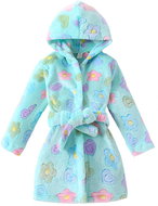 Excellent Baby Bathrobe turquoise size 104 - Hearts and Flowers - Bathrobe