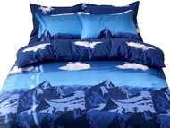 Excellent 3-piece bedding set 135 × 200 cm - Mountain pattern - Bed Linen