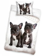 Excellent Double-sided bedding 140 × 200 cm - Bulldogs - Bed Linen