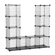 Houseland Practical shelf Stes, black - Shelving Unit