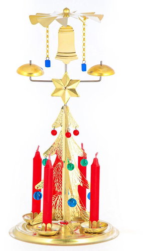 MANBOXEO karácsonyi csengős fa, arany - Karácsonyi gyertyatartó - Fő fotó