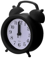 Verk Retro analogue alarm clock 8,5 × 11,5 cm, black - Alarm Clock