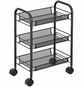 APT AG952 Regál na kolečkách 64 × 44 × 26 cm černý - Regál