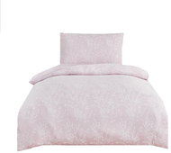 Jahu Jacquard bed linen Boston 140 × 200 + 70 × 90 - pink - Bed Linen