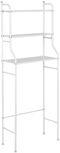 Verk 27351 Storage shelf with 3 shelves above the toilet, white - Shelving Unit - Main image