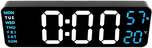 Aga Digital clock with alarm blue - Alarm Clock - Main image