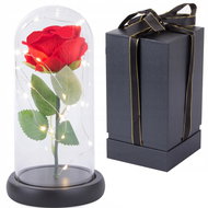 Verk 26069 Roses in glass vase, 20 LEDs - Artificial Flower